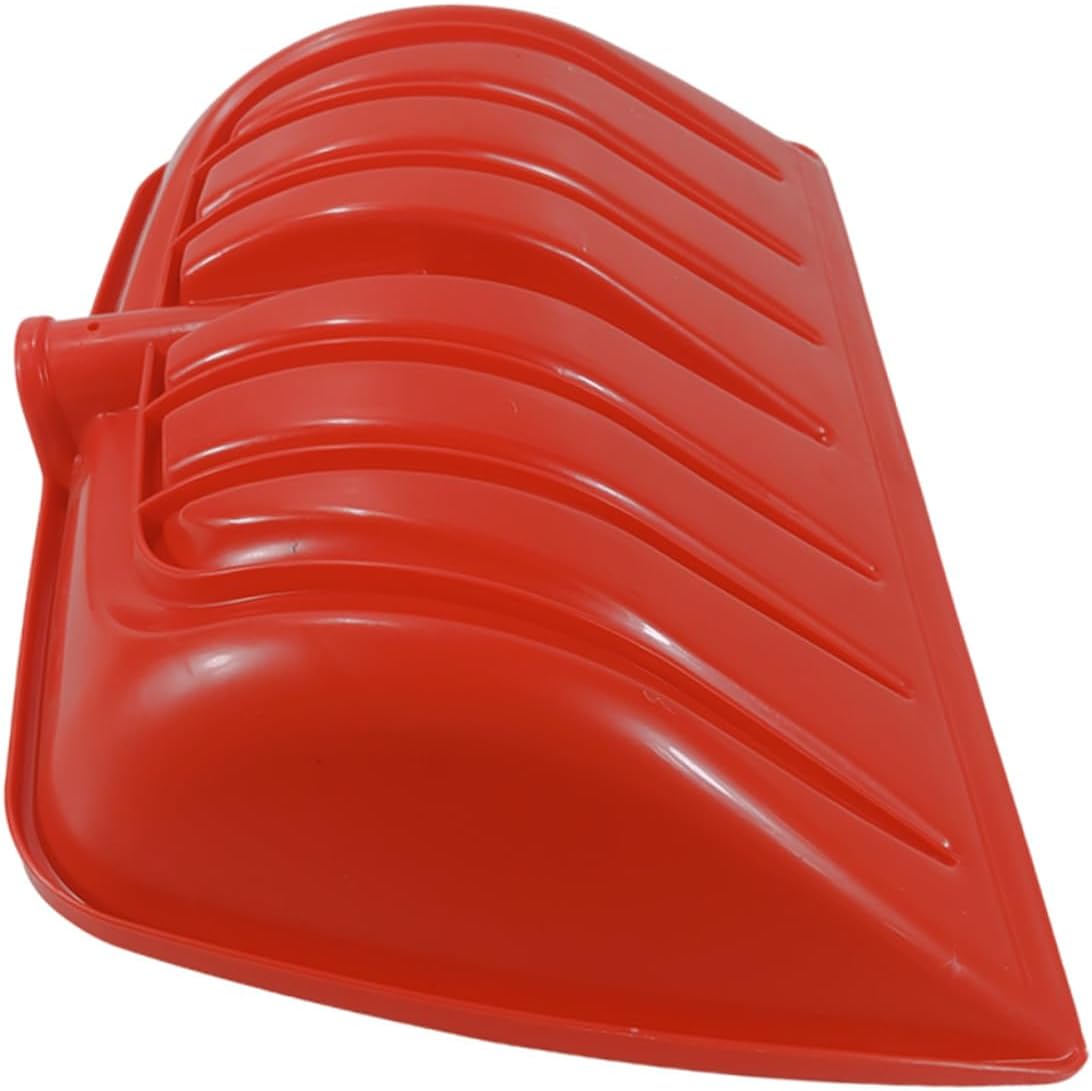 Wide Replacement Snow Shovel Head Plastic Scoop for Snow and Ice Removal Textured Surface for Easy Cleaning Portable and Practical Grain and Feed Shovel Part Red
