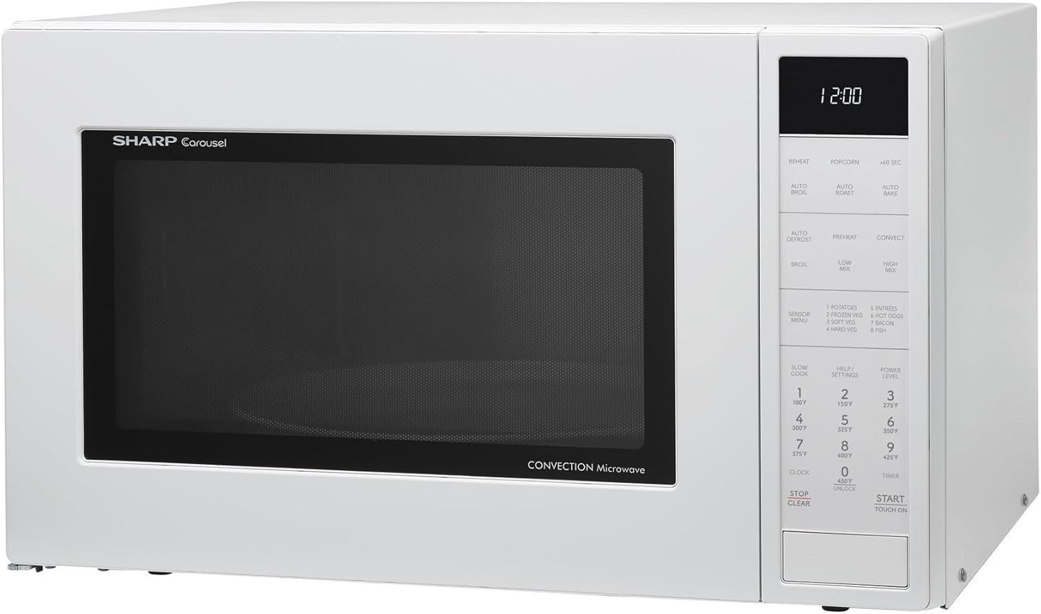 SHARP SMC1585KW Convection Countertop Microwave Oven with Removeable 15.4