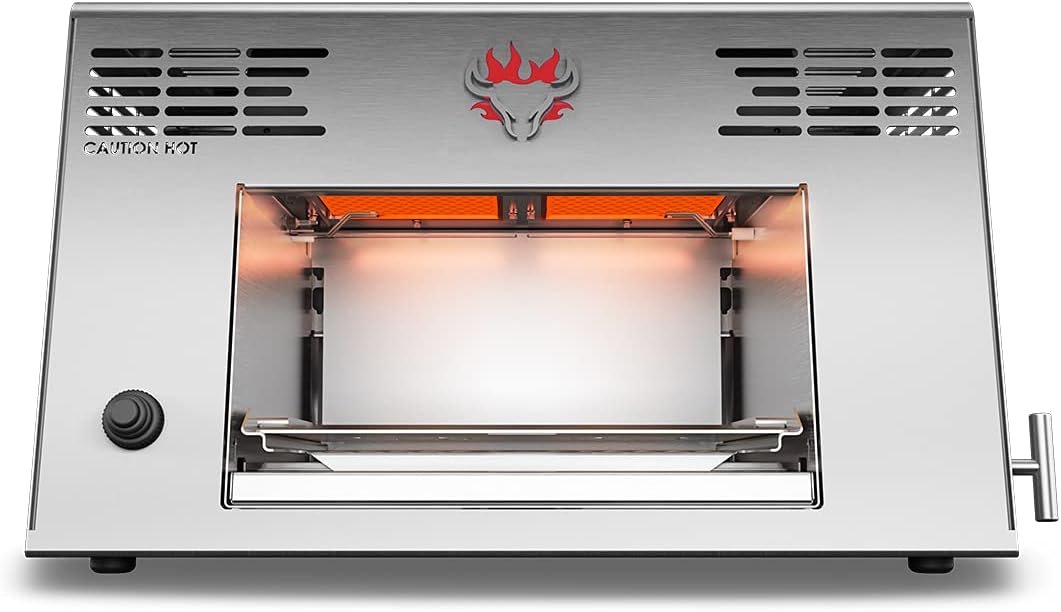 Schwank 1500°F Portable Infrared Grill, Stainless Steel, Propane (LP), Made in USA