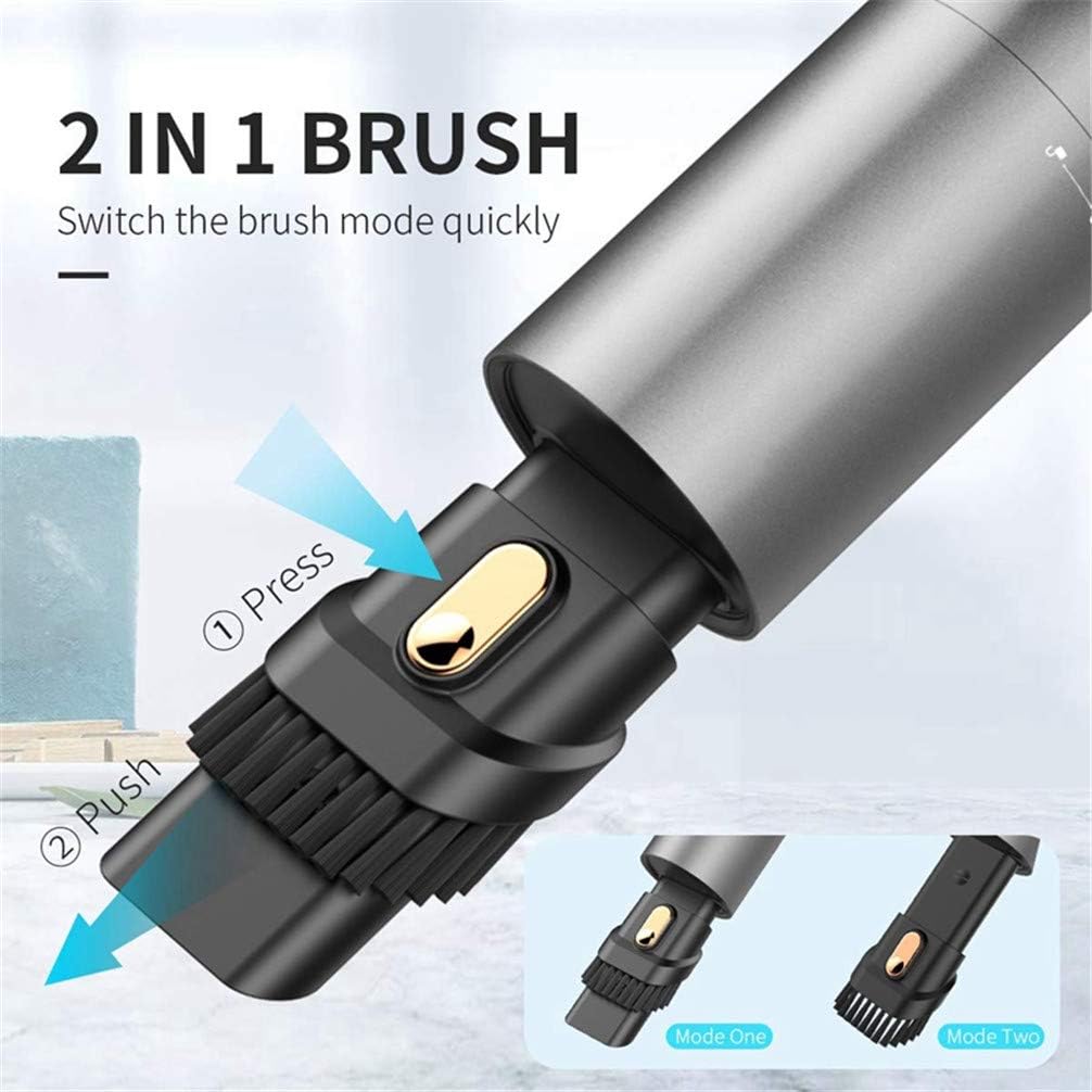 USB Vacuum Cleaner Handheld Rotatable Mini Vacuum for Car Home High Power Cordless Portable Vacuum Wet Dry Red (Blue)