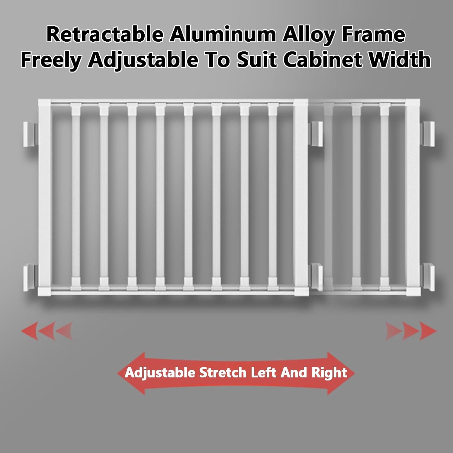 Retractable Clothes Hanger Above Washing Machine,Hidden Rebound Pull-Out Clothes Drying Rack,for Bedroom Cloakroom(Color2,664-714mm)