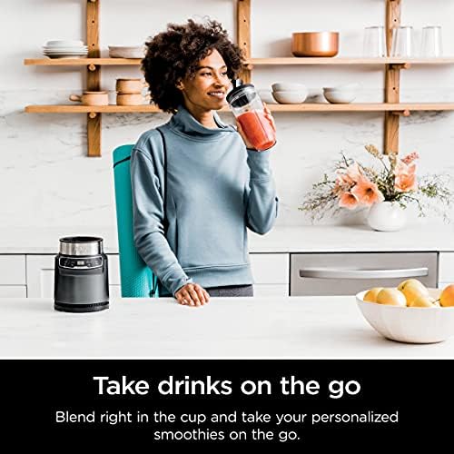 Ninja BN400C, Personal Nutri-Blender Pro with Auto-iQ Technology, Silver, 1000W