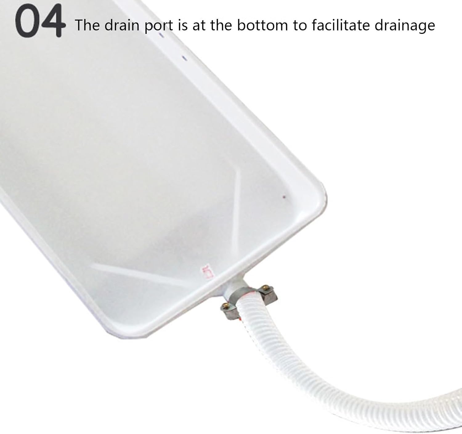 Air Conditioner drip pan with Drain air Conditioner Water Catcher Portable for:Air Conditioner Outdoor Unit(211x24cm/83.1x9.4in)