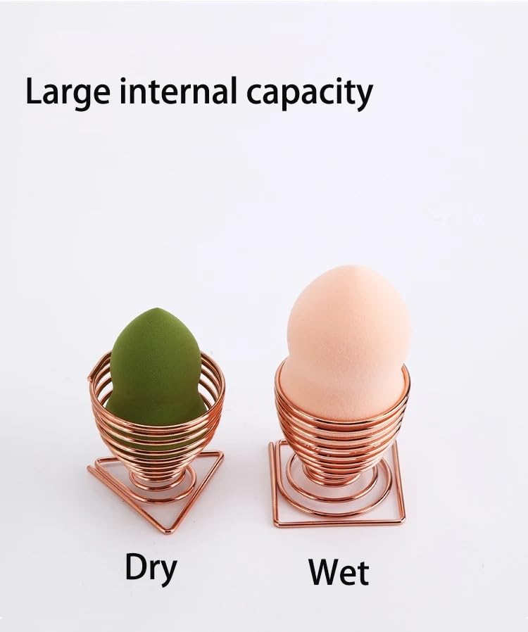 Luxurious 3 Piece Stainless Steel Beauty Blender Sponge Holder