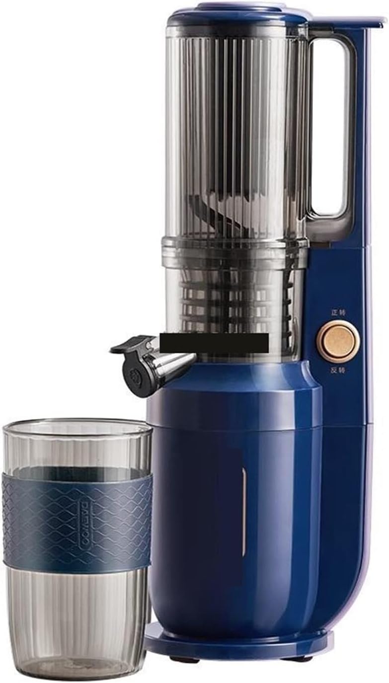 250W Electric Slow Juicer Portable Blender, Cold Press Screw Extractor, Filter-Free Fruit & Vegetable Juicer 220V