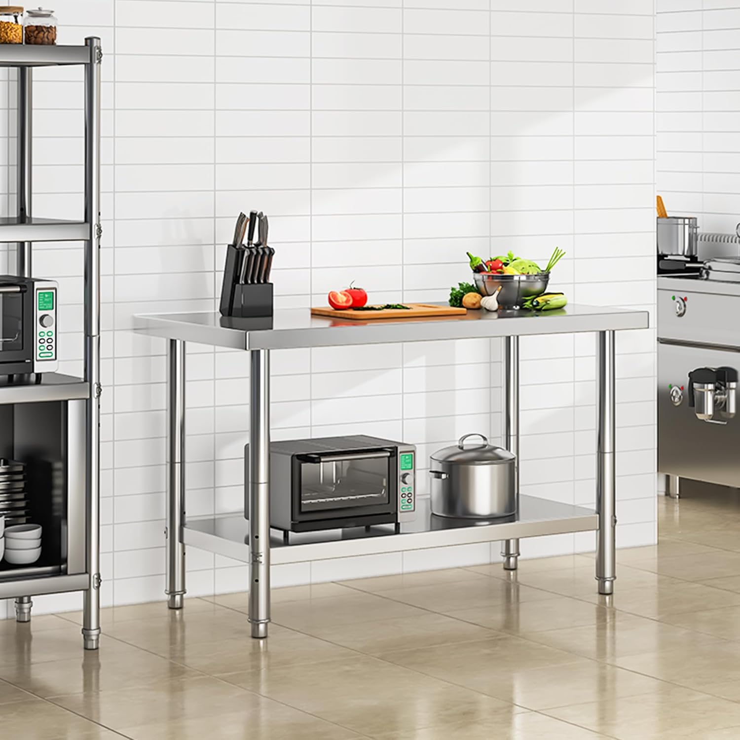 YITAHOME NSF Stainless Steel Table, 48