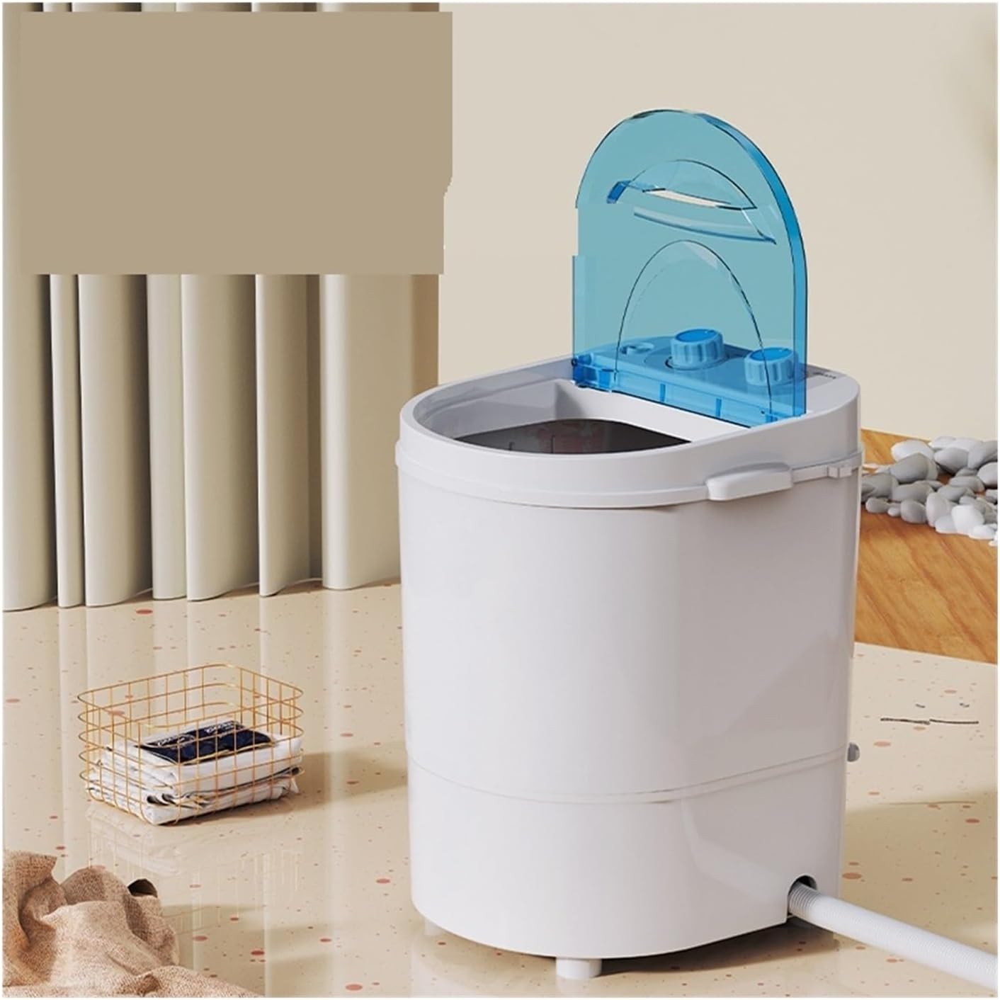 Washing Machine Mini Small Socks Underwear And Underwear Home Dormitory Drain Dual -purpose Portable Washing Machine,for Travel,Camping, RV & Dorms