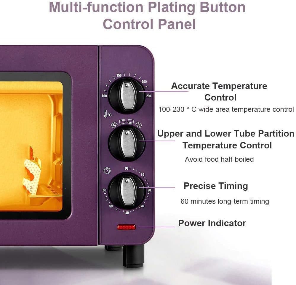 oven mini oven air fryer oven Mini Oven Cooker and Grill,Electric Mini Oven Black with Timer Small Electric Oven Household Baking Small Oven 15 Liter Electric Oven Happy Life Toaster Oven Air Fryer,