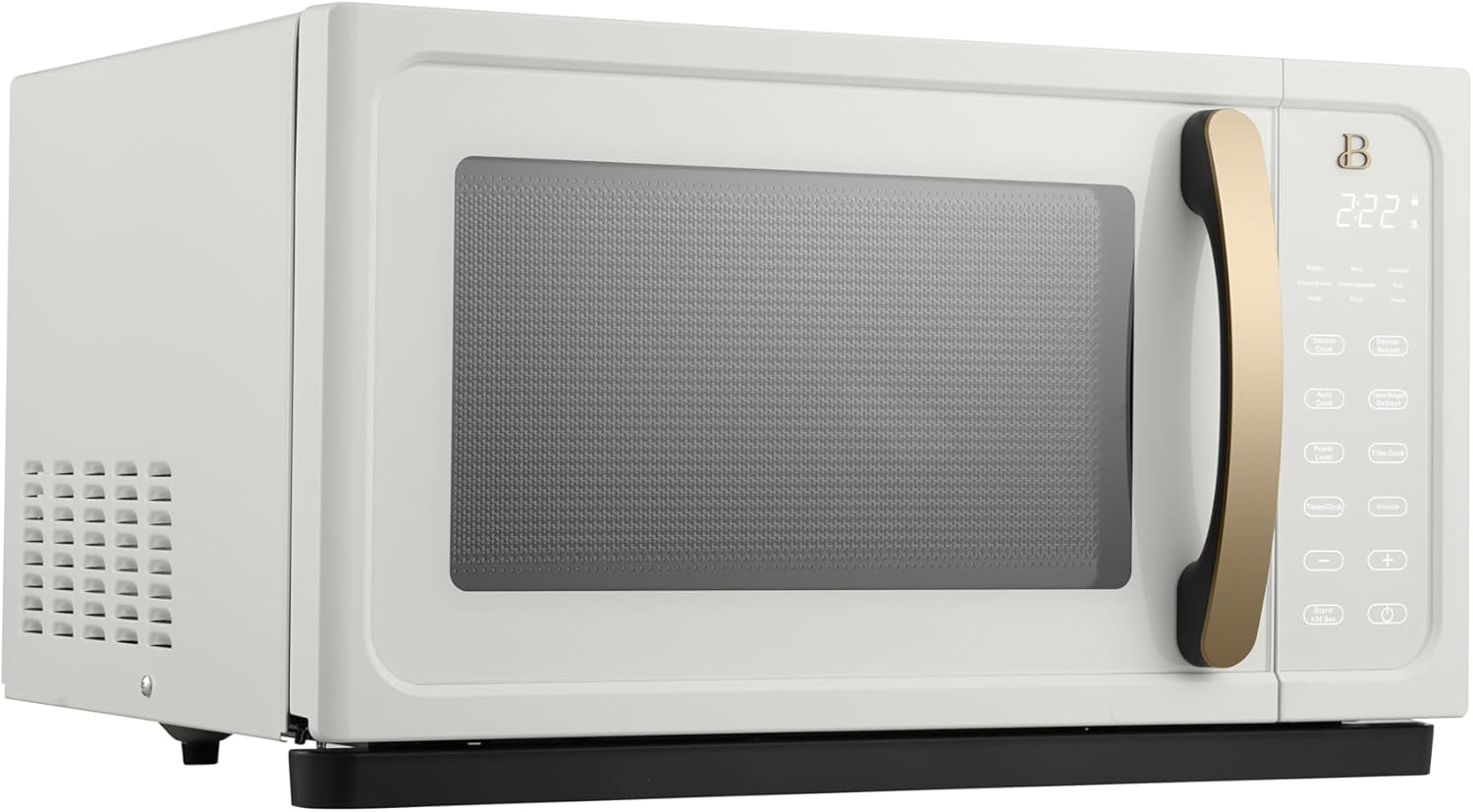 Beautiful 1.1 Cu ft 1000 Watt, Sensor Microwave Oven, White Icing by Drew Barrymore