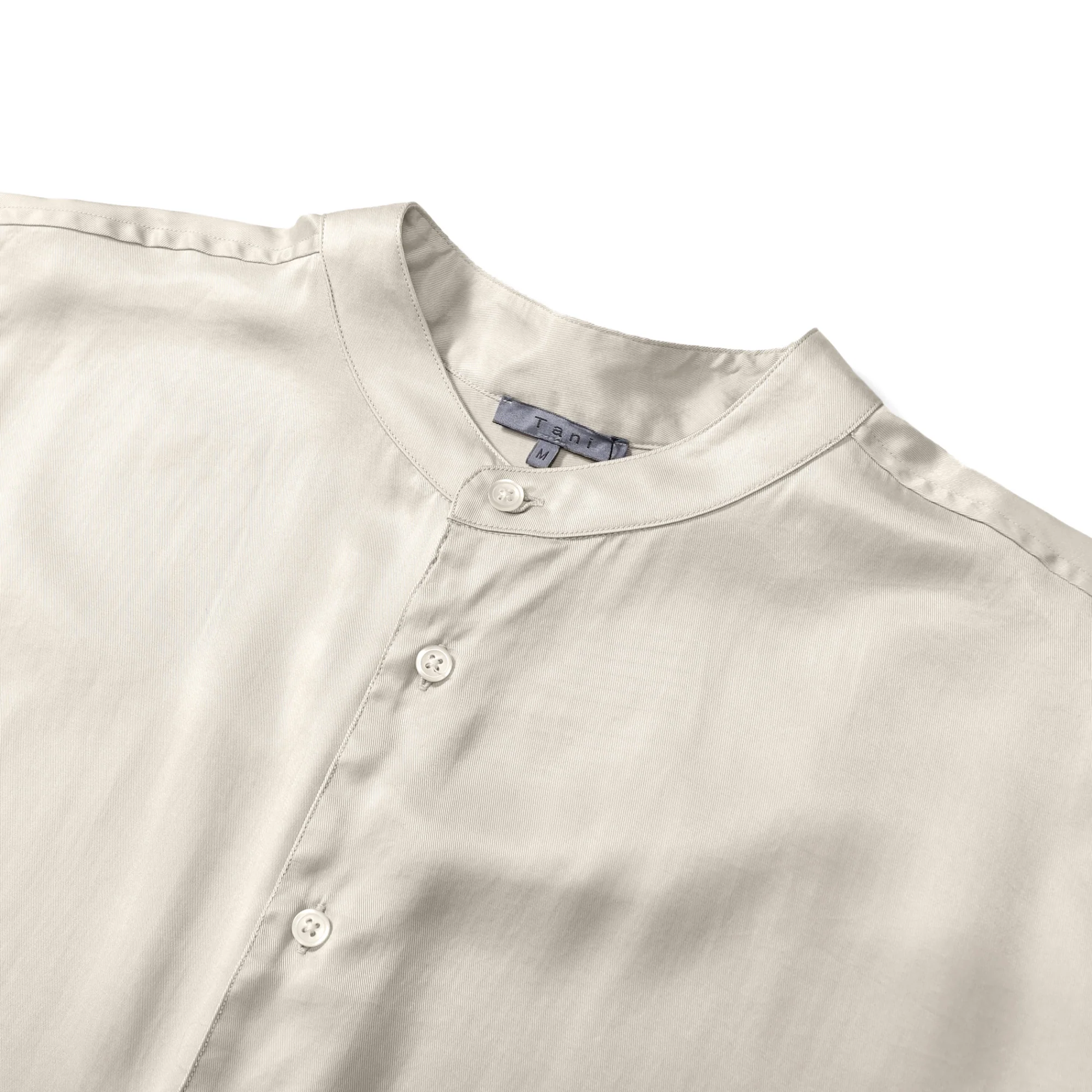 Flow TENCEL™ LUXE Relaxed Mandarin Collar Shirt