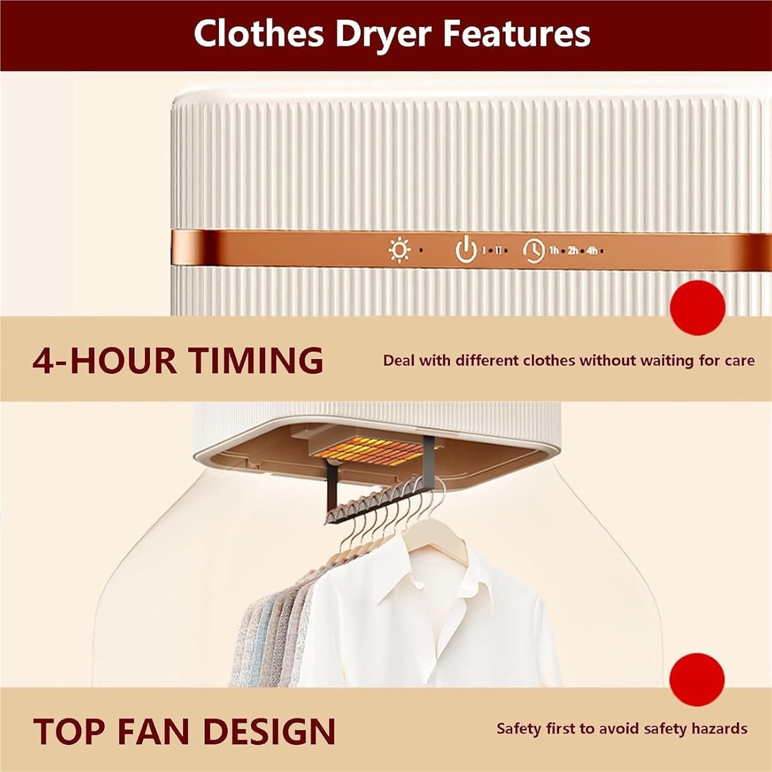 Clothes Dryer Portable Clothes Drying Machine Vertical Steam Iron Electric Clothes Care Machine For Home Use And Outdoor Travel