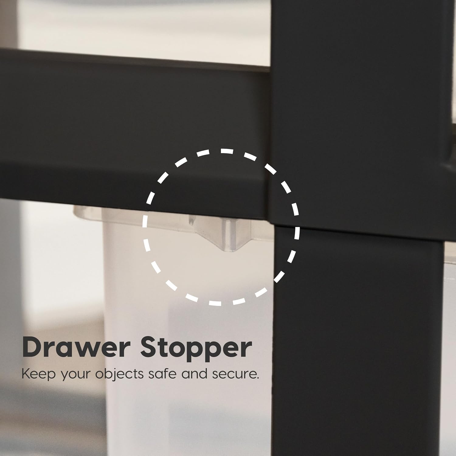 IRIS USA Plastic Drawer Storage Organizer Rolling Cart, with Wheels Casters, 3-Drawers, for Classroom Art Craft Supplies Dresser Closet Bathroom Laundry Room, Black/Pearl