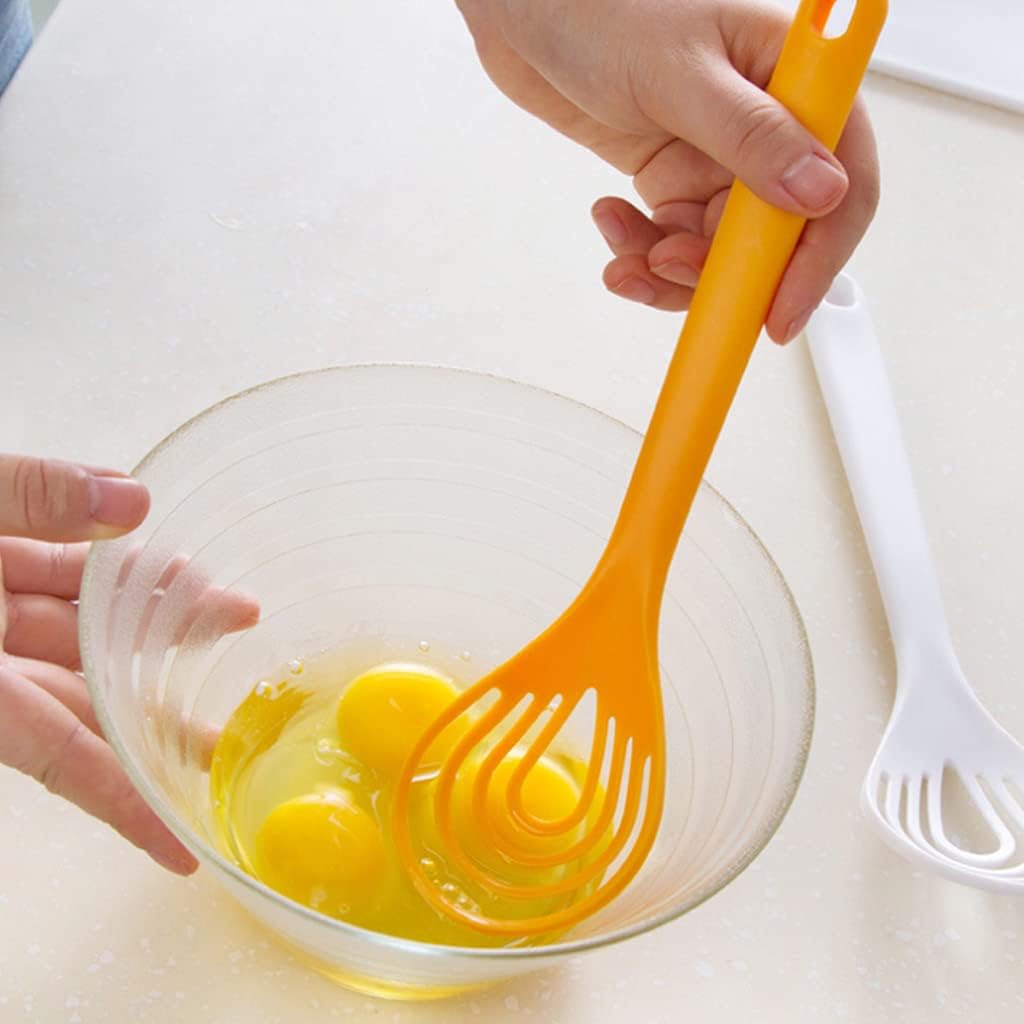 A/A Nylon Flat Whisk Household Manual Whisk Mixing Spoon for Blending Frothing Cooking Baking Kitchen Gadgets 2 pcs
