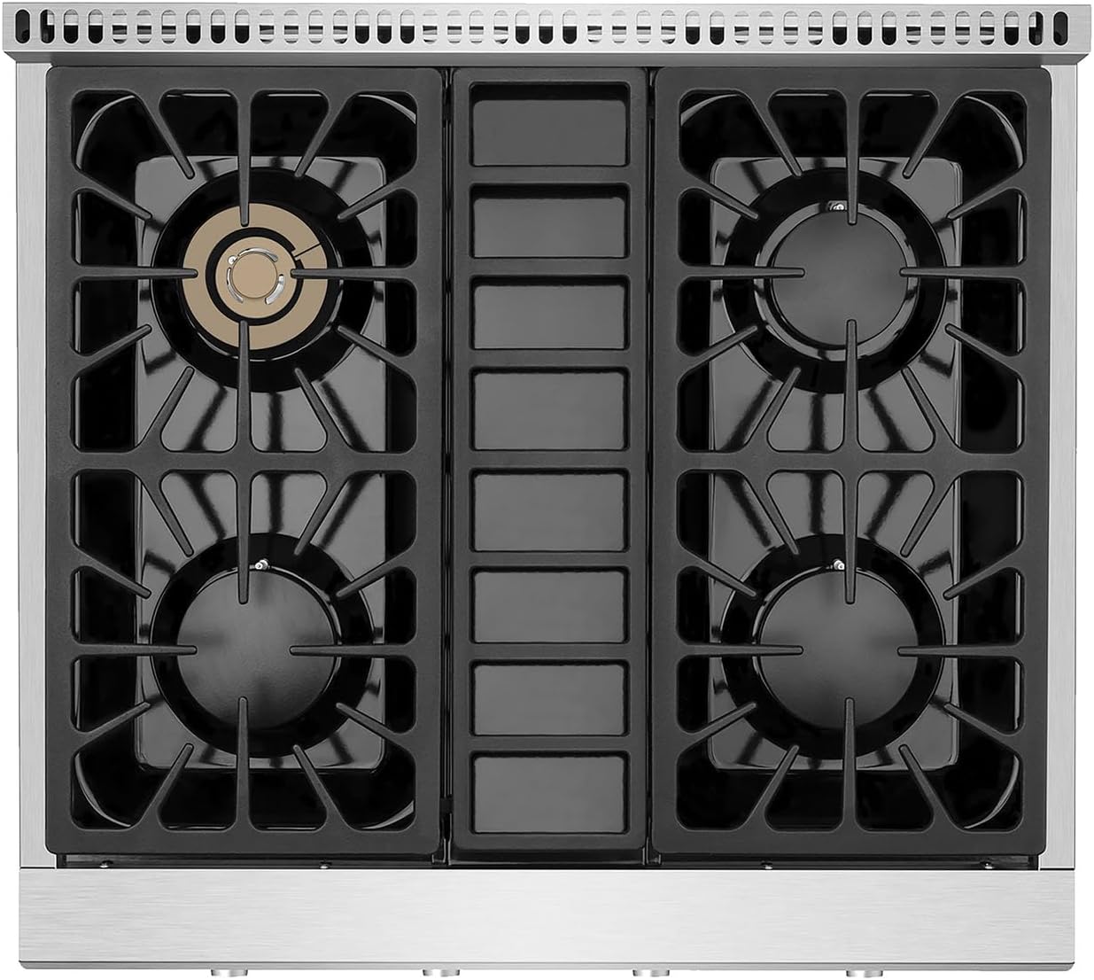 Empava 30 in. Slide-in Natural Gas Rangetop with 4 Burners in Stainless Steel