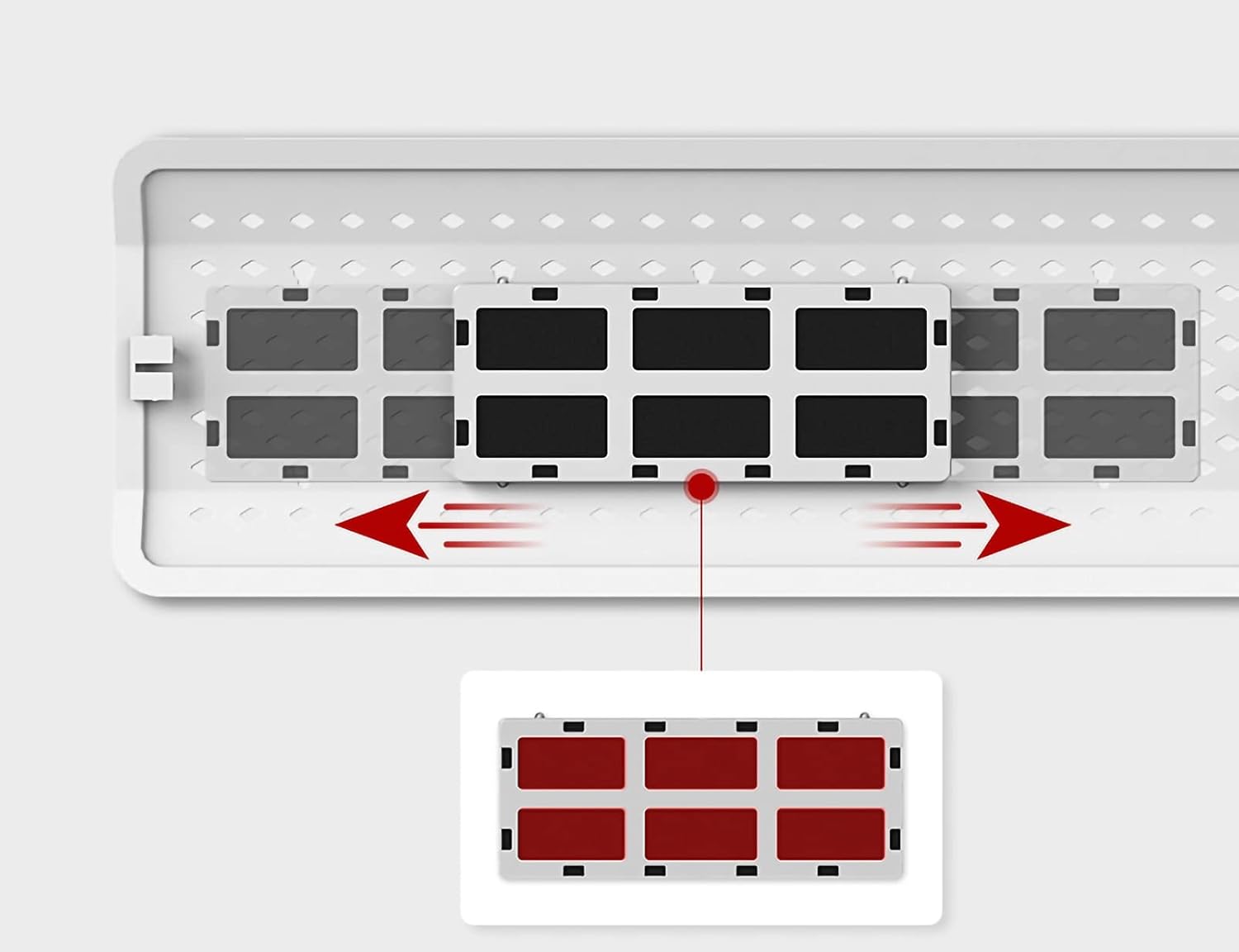 Air conditioning deflector Wall-mounted Universal Air Conditioner Wind Direction Deflector, Air Conditioner Air Outlet Windproof Device, Windproof and Direct Blowing Windshield