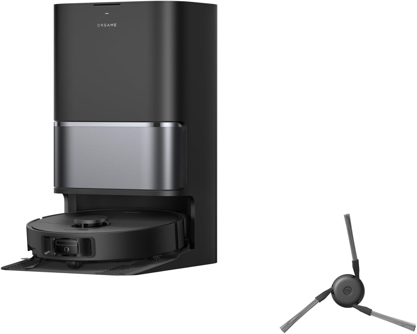 DREAME L40 Ultra Gen 2 Robot Vacuum Cleaner (Black) and Side Brush
