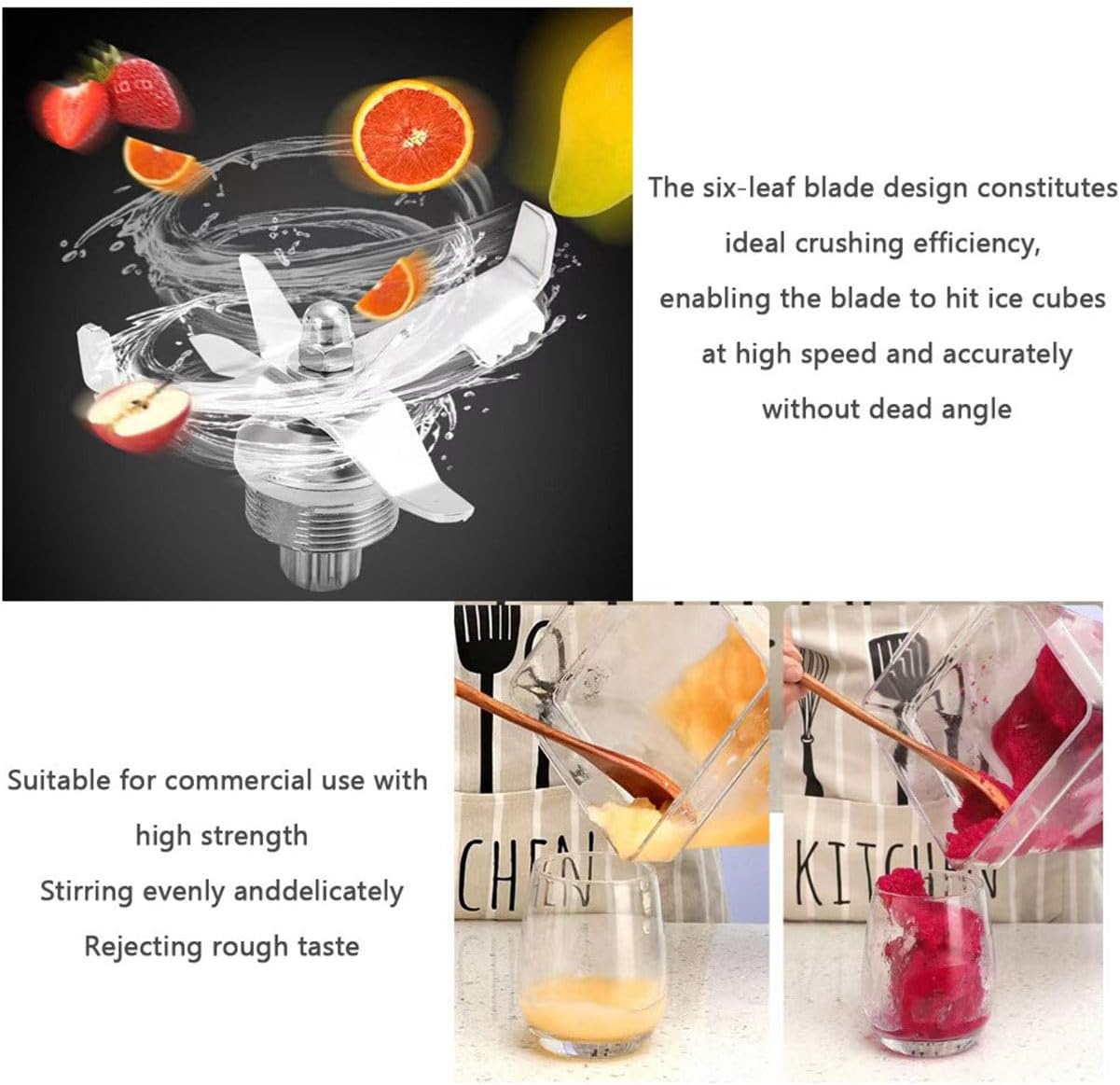 Multi Speed Smoothie Maker Blender, 1800W Silent Broken Wall Cooking Machine, 17000rpm 6 Stainless Steel Blades for Ice/Soups/Nuts/Smoothie/Juices