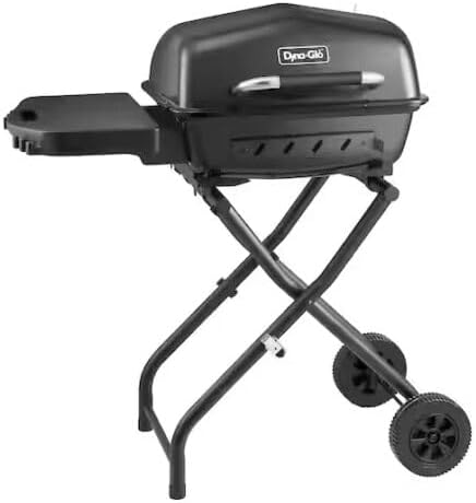 Portable Charcoal Grill in Black