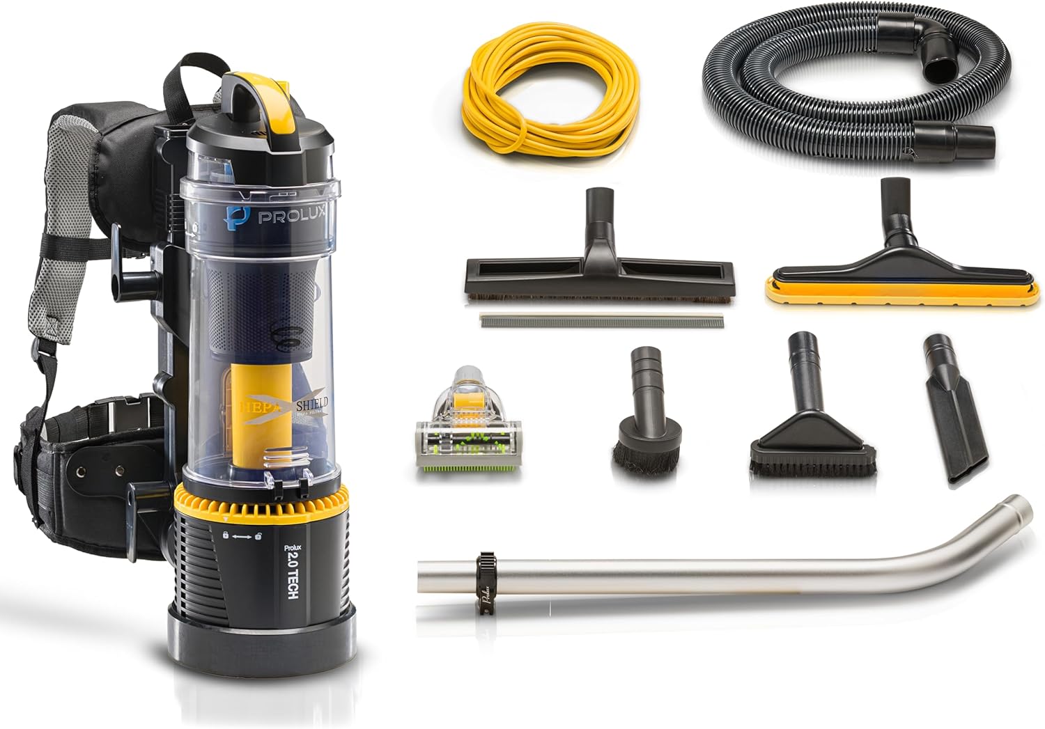 Prolux 2.0 Commercial Bagless Backpack HEPA Vacuum - Pro Model for Professional Cleaners