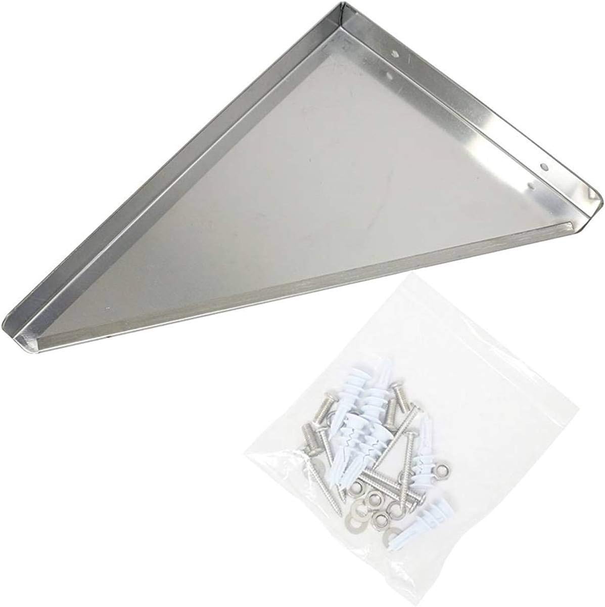 GSW Stainless Steel Commercial Wall Mount Shelf Industrial Appliance Equipment (Restaurant, Bar, Home, Kitchen, Laundry, Garage and Utility Room) NSF Approved (16”D x 60”W)