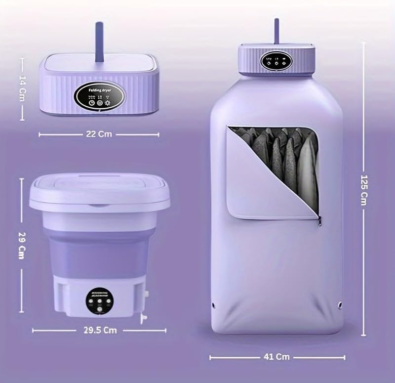 Portable Washing Machine And Dryer A Total of 2 Sets of Washing And Drying Sets, Folding Mini Small Lavadora Can Store Portable Dryers Simple To Use, Laundry Storage Organization