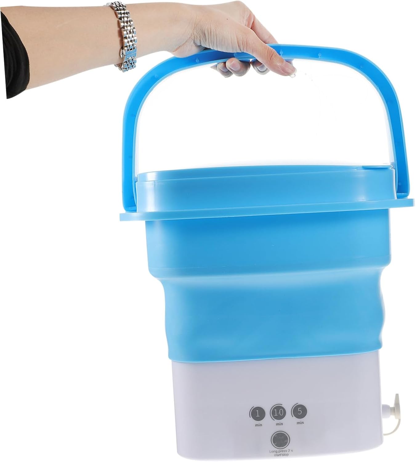 -in-one Portable Washer Machine 2.8l Capacity High-power Motor and Foldable for Easy Storage Travel