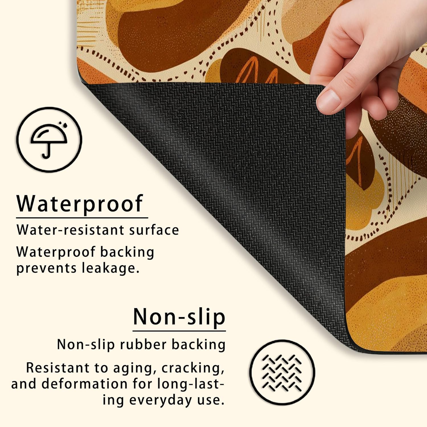 Retro Hot Dog Washer Dryer Top Protector Mat, Vintage Bakery Style Anti-slip Waterproof Washing Machine Dust Covers for Laundry Room 20x24 Inch