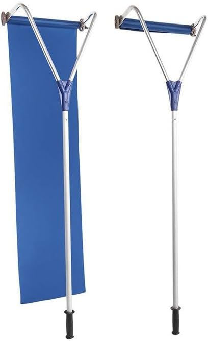 Snow Rake for Roof Telescoping, Lightweight Aluminum Pole, Slide Tarp Roof Snow Remover, Winter Roof Clearing Tool for Ice Dam Control