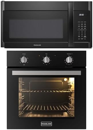 Gasland 24 Inch Electric Wall Oven + Over the Stove Microwave 30 Inch