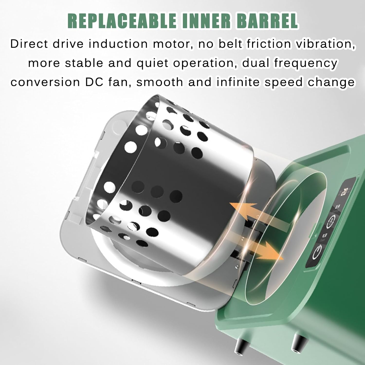 Portable Clothes Dryer, Compact Mini Electric Laundry Dryer, One-touch Touch Screen, Multiple Modes, Stainless Steel Tub, for Apartments, Home, Dorm, Travel RVs