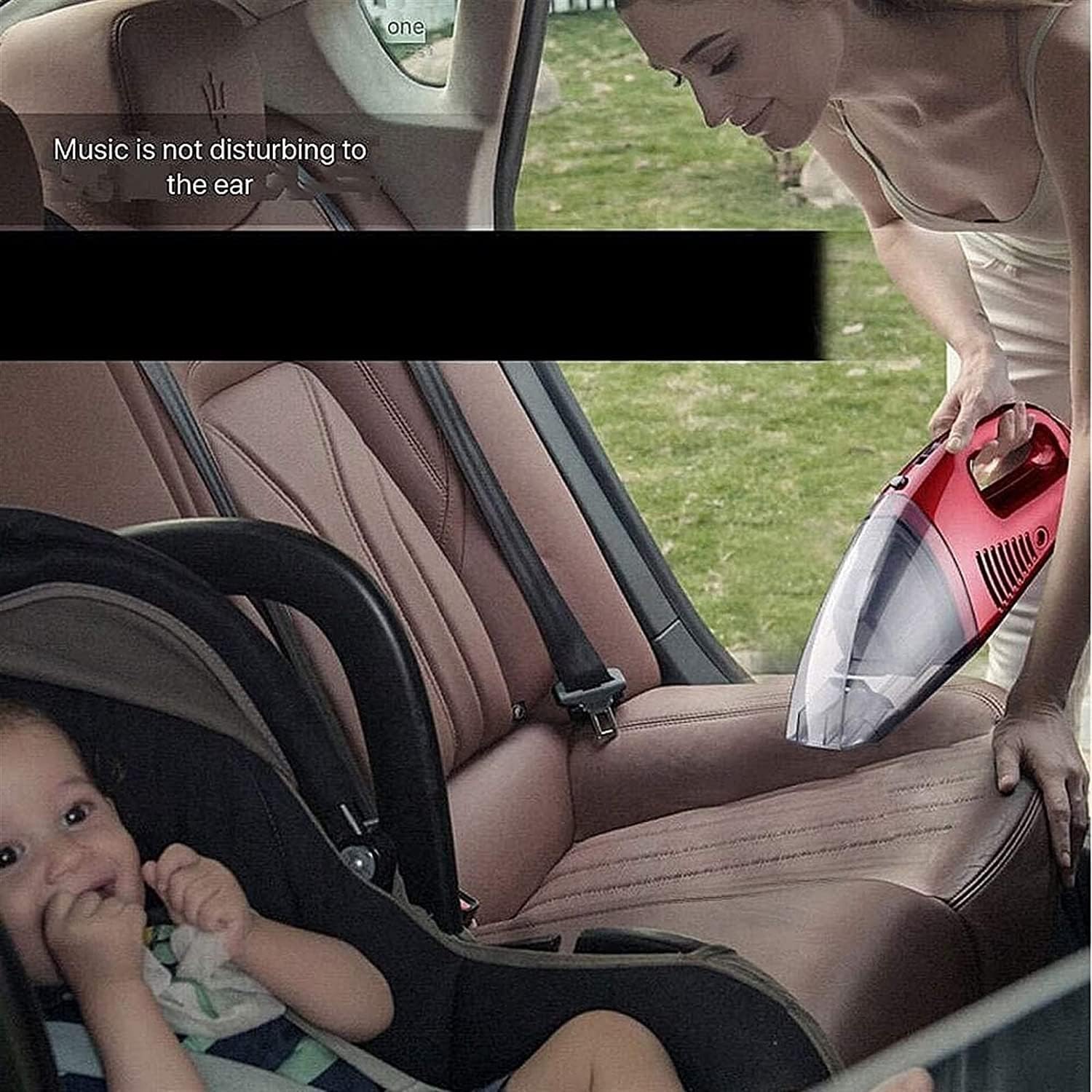 Handheld Vacuums Cordless,14.8V Lithium Powered Effortless Cleaning Hand Vacuum Cleaner, Handheld Vac Wet Dry Car (Red)