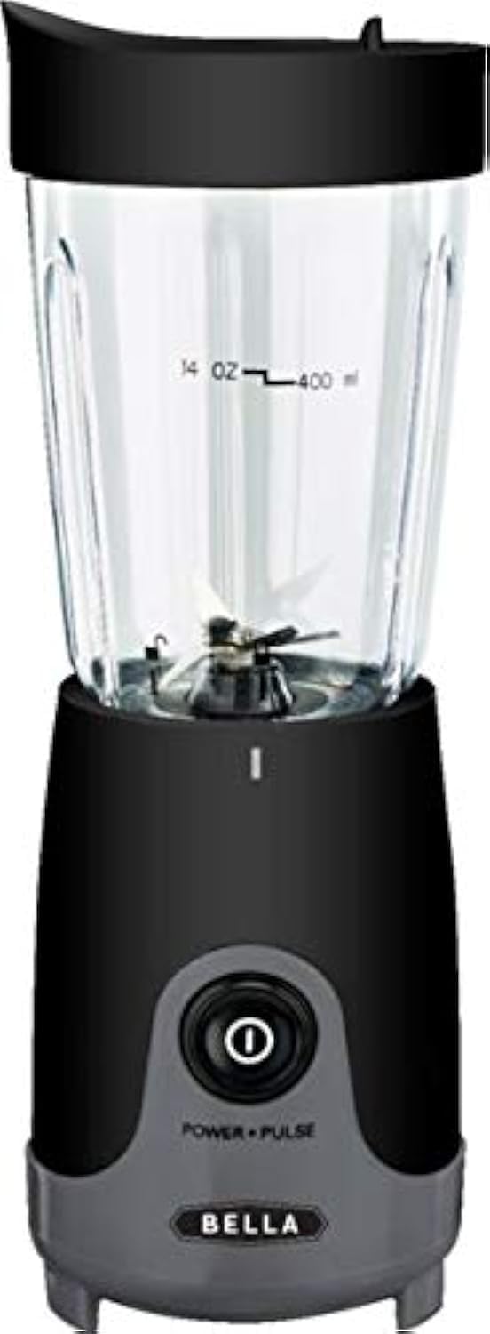 Bella - 14-Oz. Personal Blender - Black/Gray