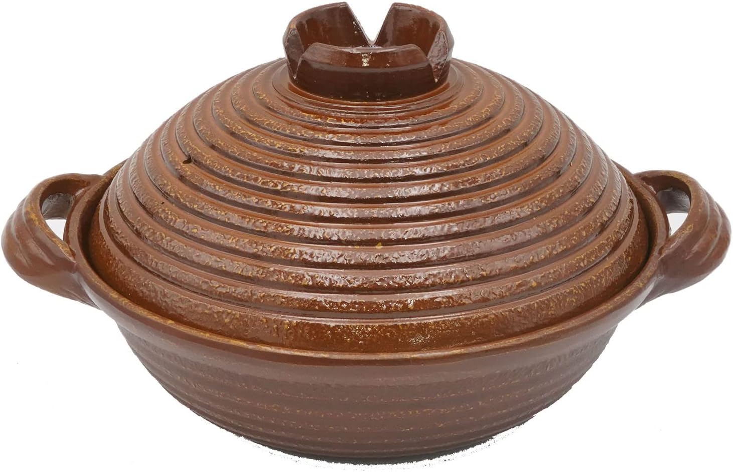 Kawanami Shoten Raku Pot, Made in Japan, Red American Glaze, 11.8 inches (30 cm), 0.8 gal (3 L), Aluminum, Outdoor, Camping, Direct Fire, Repositionable