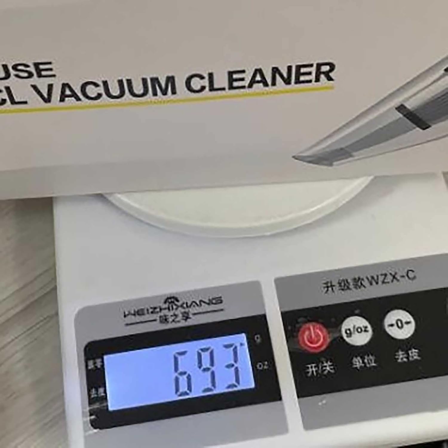 Wireless Car Vacuum Cleaner Led Lighting, Wet and Dry Silent Noise Reduction Lithium Battery Charging, Hand-Held Vacuum Cleaner Dual Use for Home and Car, Easy to Use, Button Open