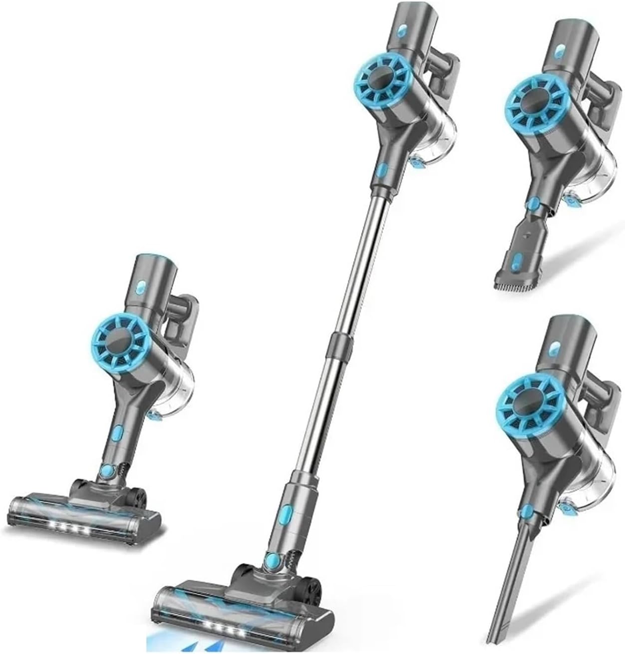 Compatible With TASVAC Cordless Vacuum Cleaner, 8-in-1 Lightweight Stick Vacuum, Self-Standing Design, LED Display For Carpet Hard Floor Pet Hair Home Car Cleaning