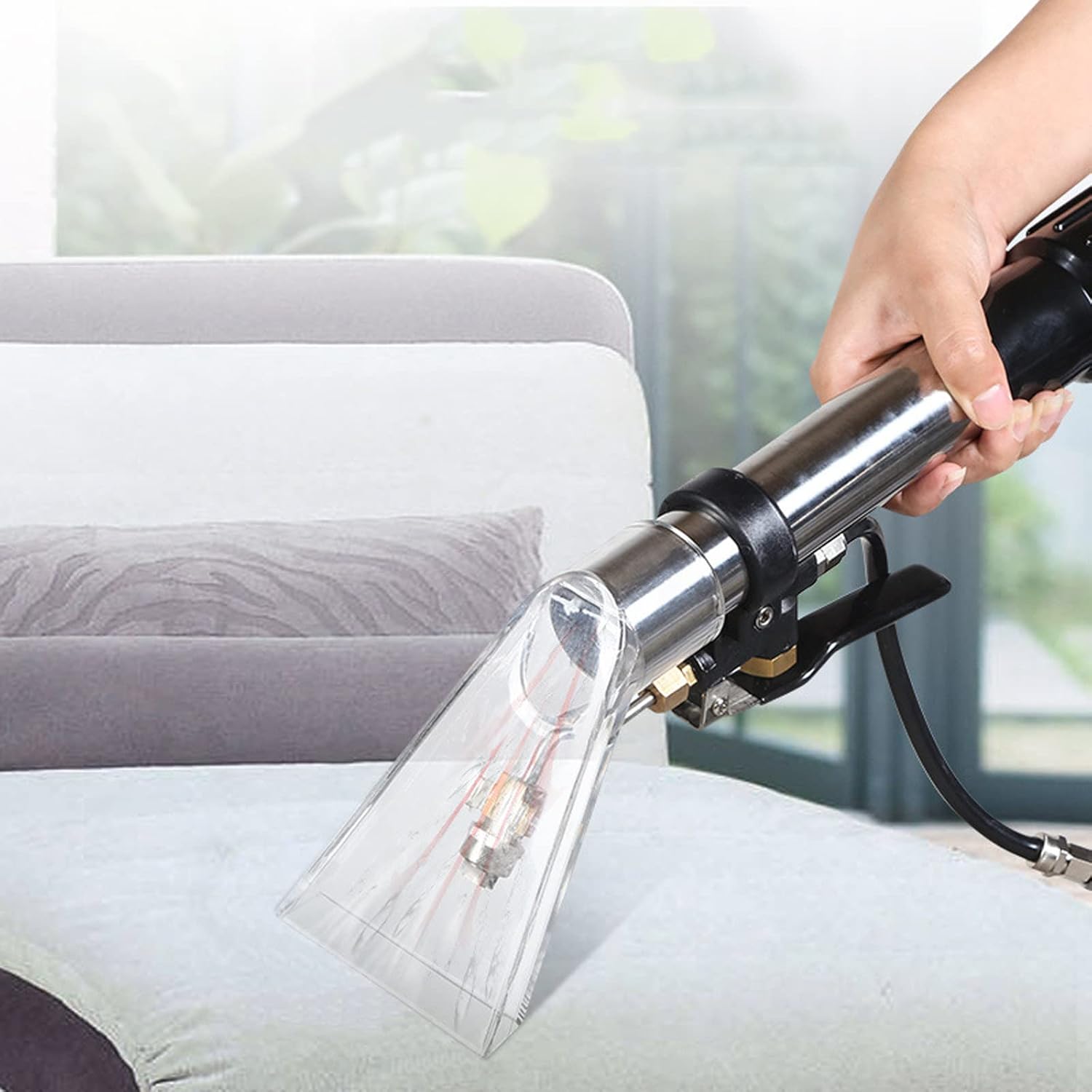 INTBUYING Carpet Cleaning Machine 80L/21Gal Carpet Extractor Multifunctional Wet and Dry Vacuum Cleaner 3 in 1 Stainless Steel Portable Upholstery Cleaner Sofa Curtain Cleaning Machine 2000W 110V