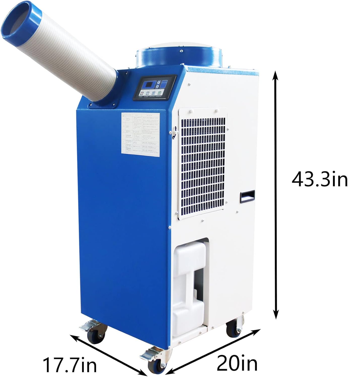 Industrial Air Conditioner Portable Mobile Spot Cooler Industrial Grade Commercial Indoor Outdoor Air Cooling Machine 110V 1400W