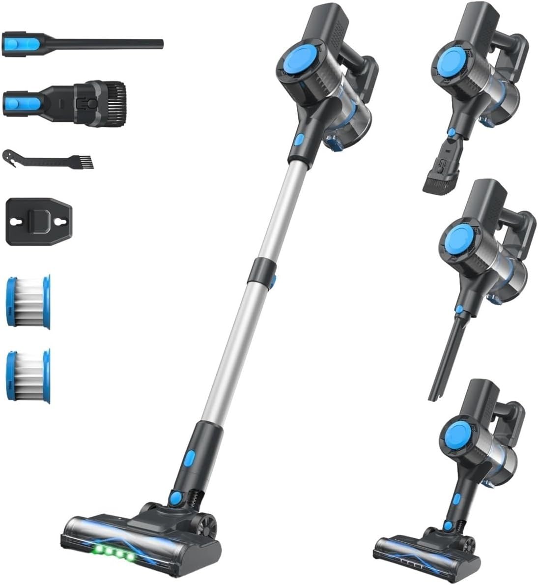 Cordless Vacuum Cleaner 30Kpa Ultra Lightweight Handheld Stick Vacuum 40 Mins Runtime Compatible with INSE N10