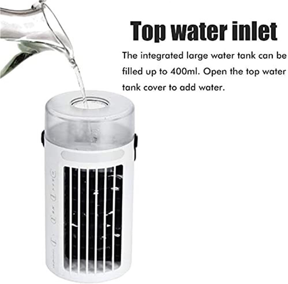 Mini Air Conditioners Fan,Air Cooler Fan Home Bedside Cooler Multifunctional Portable USB Desktop Cooling Fan