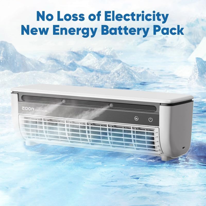 Portable Air Conditioner - Wireless Wall Mounted AC with 3 Wind Modes for Fast Cooling - 10 dB Quiet for Indoor Rooms,Bedroom,Kitchen (white)