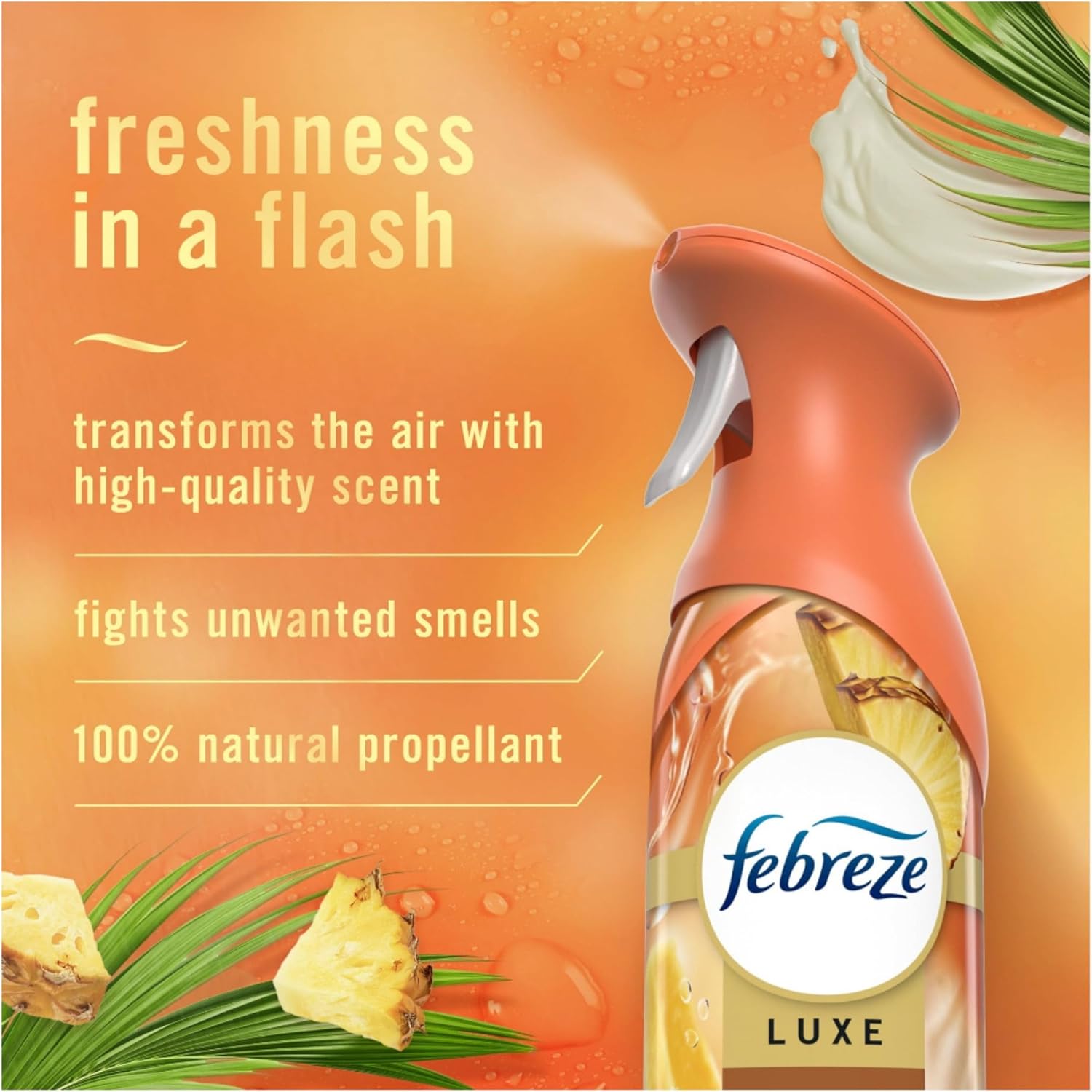 Febreeze New Limited Edition Room Spray, 2025 Spring Summer Special Edition Scents | 3 pack of Air Effects Room Spray | Tropical Blend (Tropical Blend)