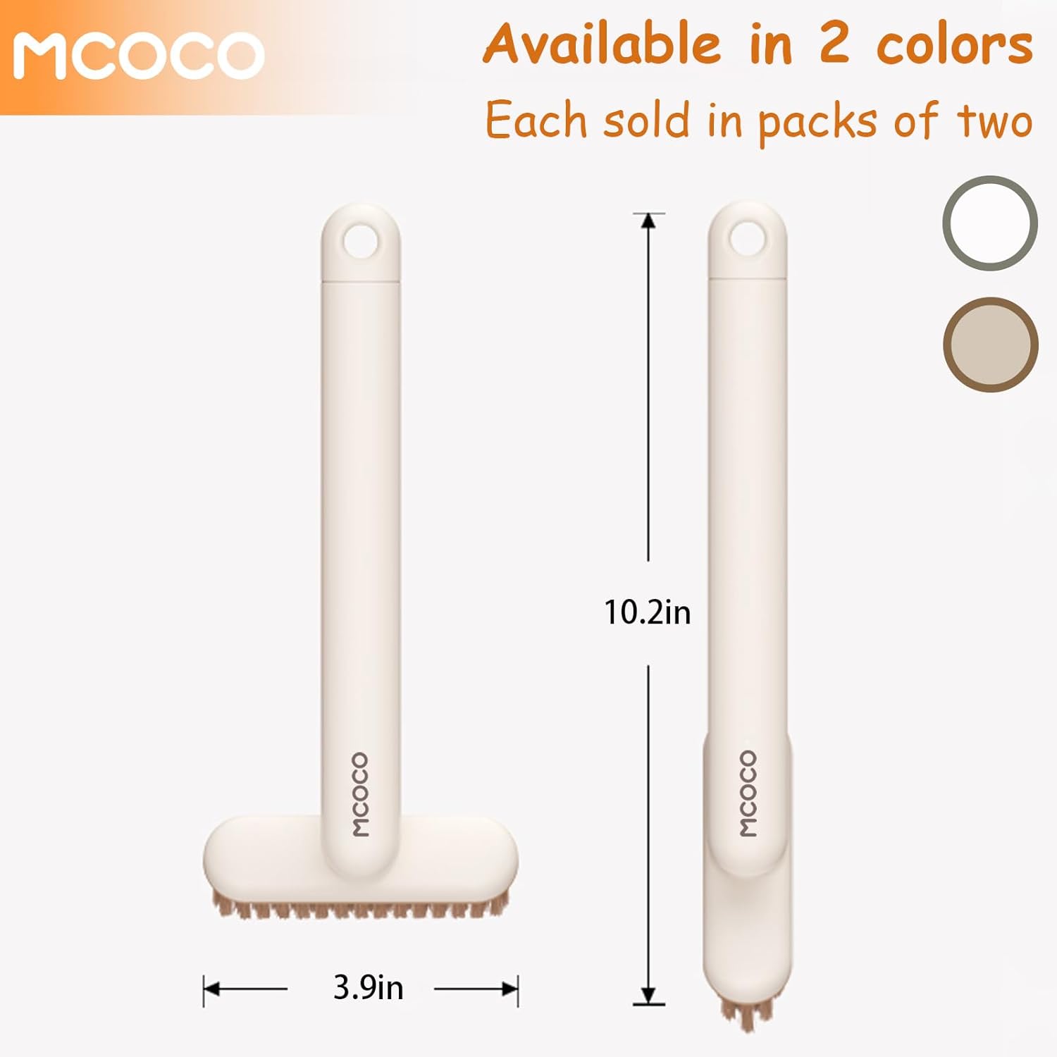 Crevice Cleaning Brush Cleaning Brushes for household use Multi-Purpose Hard Bristle Brushes Bathroom Brush for Kitchen Window Toilet Grout Bottle Sink Corners Blender Small Spaces 2 pack Yellow