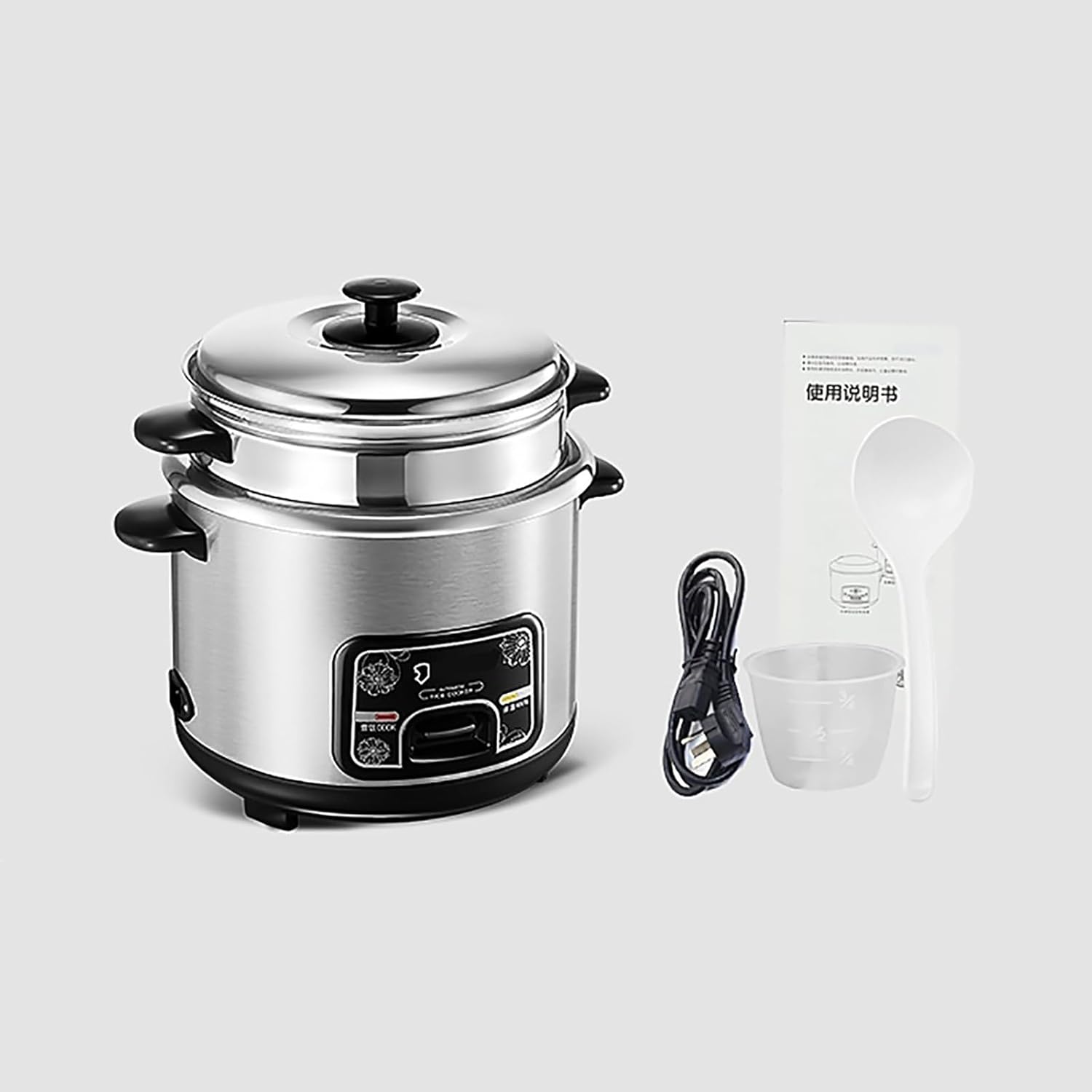 Rice Cooker (2-5L) Home Multi-function Stainless Steel Inner Pot Rice Cooker，Small Appliances Can Accommodate Up To 1-7 People 220-240V US/EU(2L-400W)