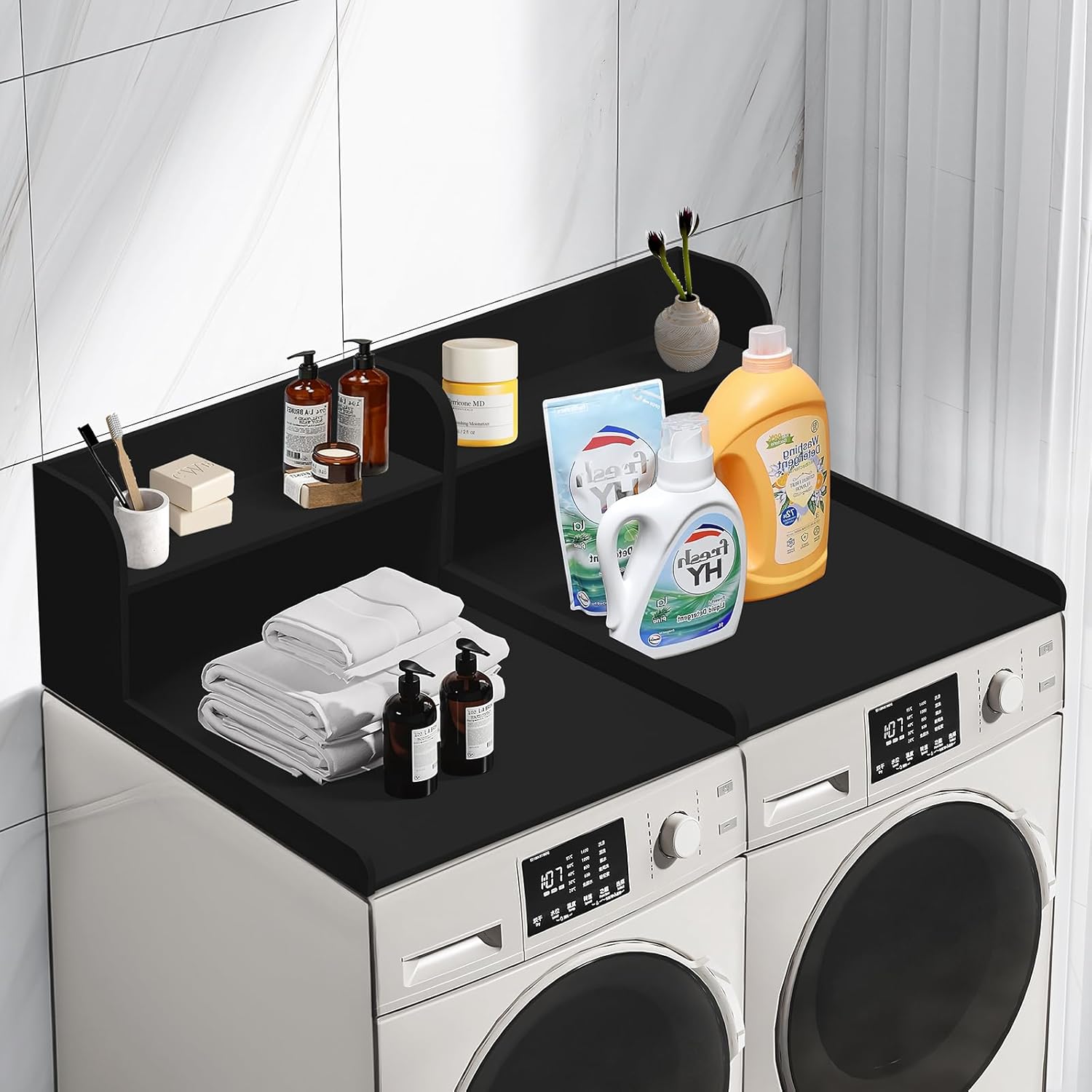 Countertop Washer and Dryer Protector - Wooden Top Cover for 27.1