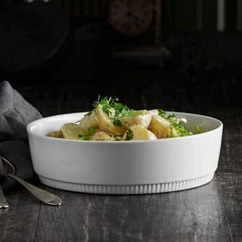 Pillivuyt France, Toulouse Large Round Gratin Baker/Casserole, 9 Inches Diameter, Oven-Microwave-Freezer, 1.5 Quarts