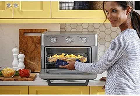 GE Mechanical Air Fryer Toaster Oven + Accessory Set | Convection Toaster with 7 Cook Modes | Large Capacity Oven - Fits 12