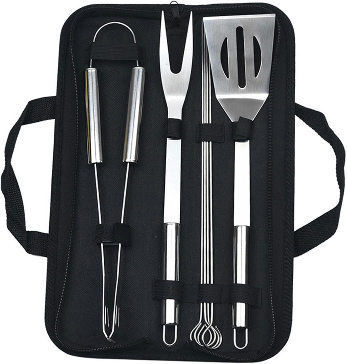 8pcs Grill Accessories BBQ Tools, Stainless Steel Grilling Tools, BBQ Accessories Tool Set with Storage Bag, Camping Outdoor Cooking Tool Set for Travel