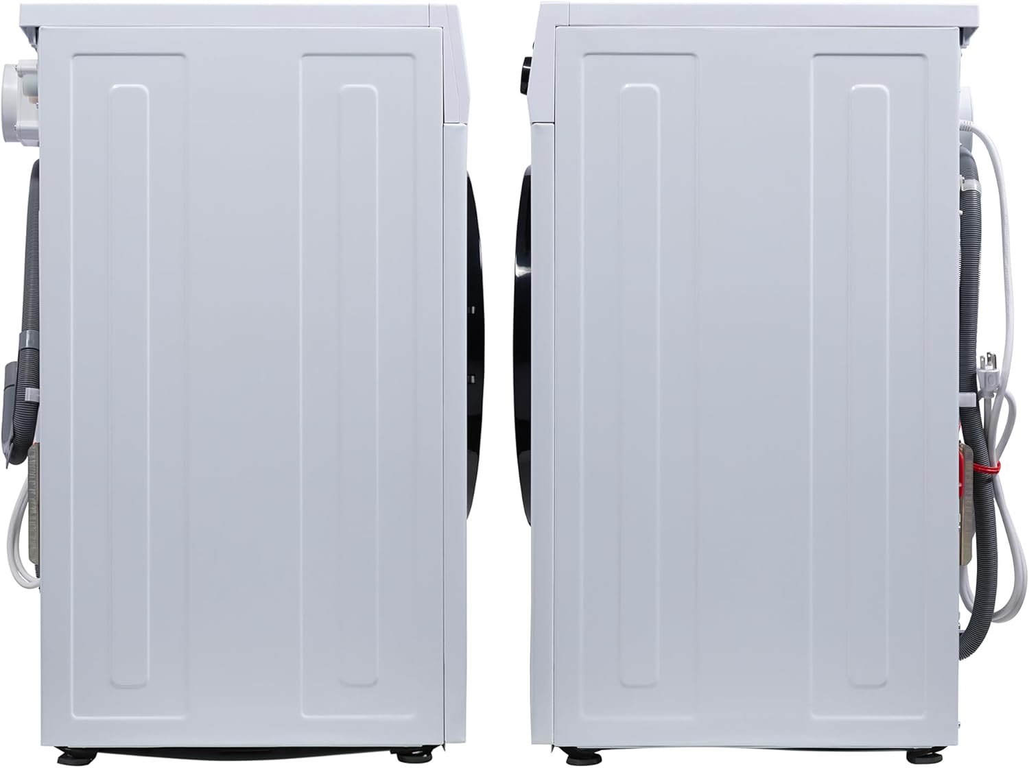 1.6 cu.ft. CONVERTIBLE Compact Combo Washer Dryer with Pet Cycle (White)