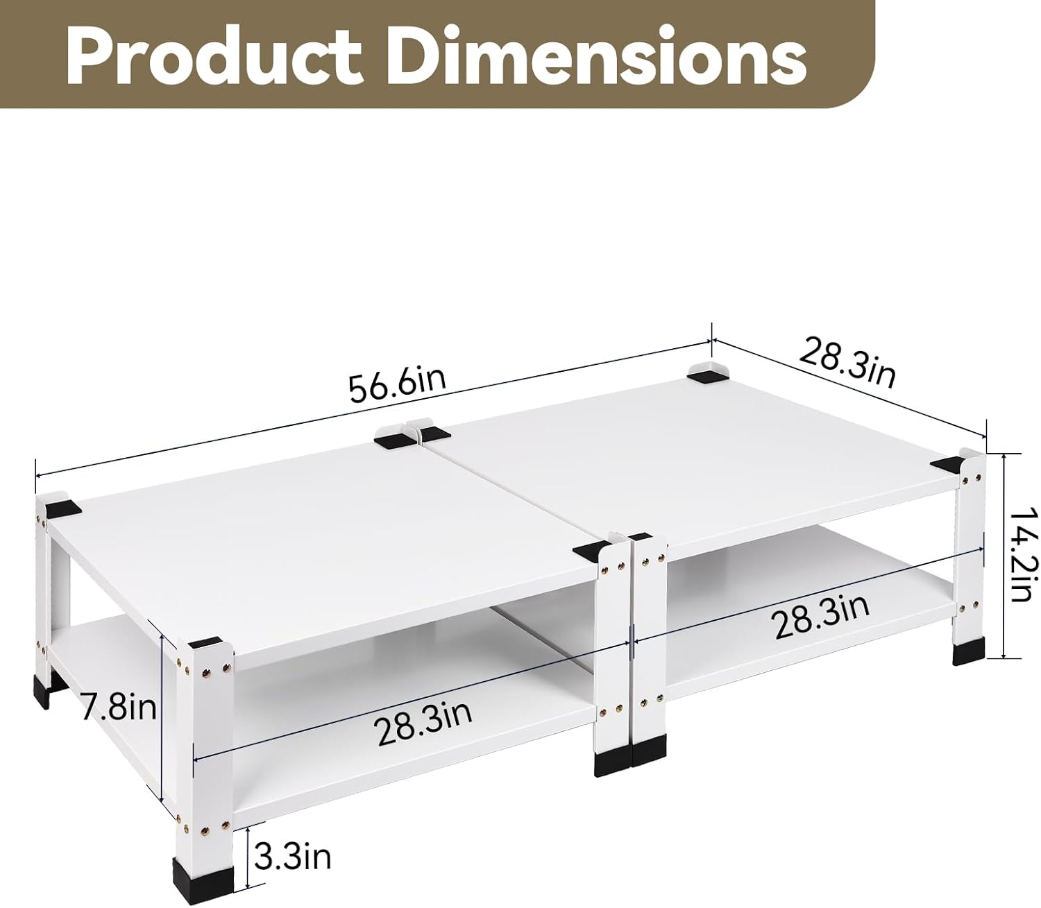 2 Pack Laundry Pedestal 28