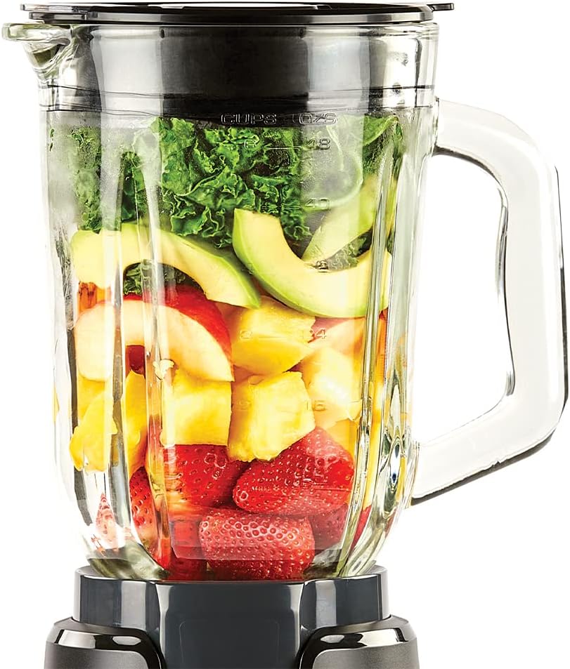 PowerXL Boost Blender, 4 Speed, 800 Watts, 48-oz Glass Jar, Black